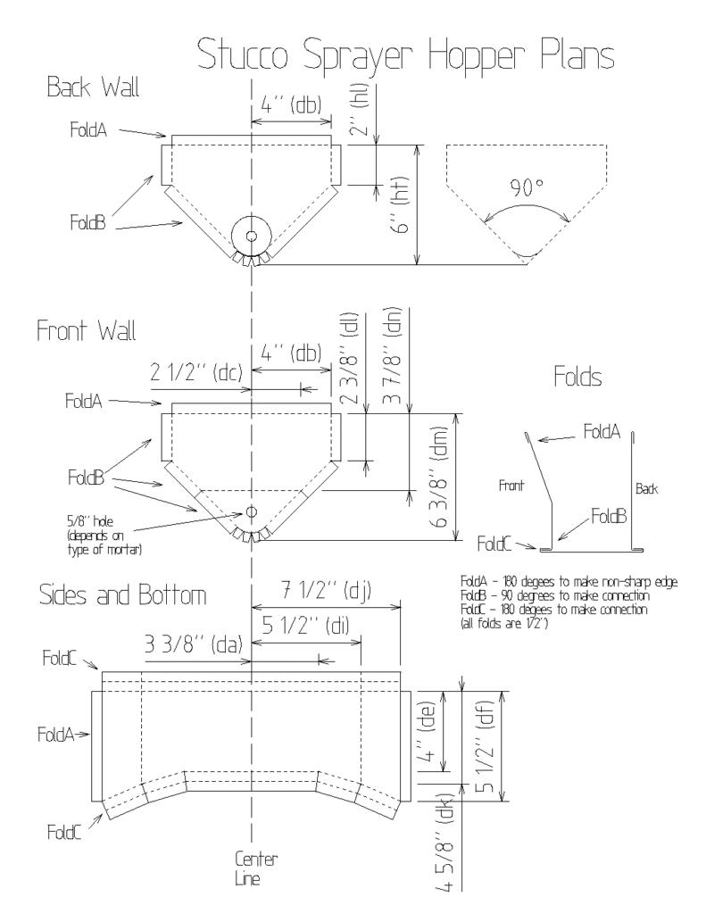 Picture of dry stacked block construction plan2 for SBC sprayer.